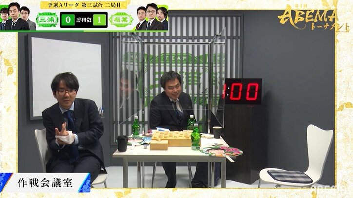 棋士一同が絶賛&お手上げ 高野智史五段が放った▲5五桂に「まいりました」「次の一手に出てきそう」/将棋・ABEMAトーナメント