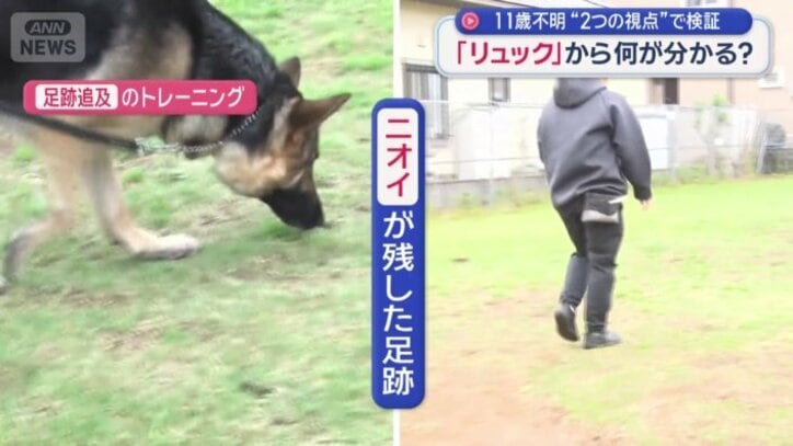 足跡追及のトレーニング