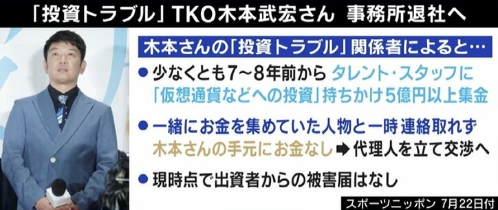 ひろゆき氏、TKO木本の仮想通貨トラブルに持論「なぜ儲けたいときに他人にお金を渡すのか」