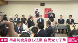 再審制度見直し法案 自民党で了承