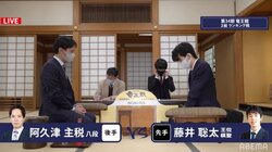 藤井聡太王位・棋聖、史上初5期連続優勝へスタート 阿久津主税八段と対局開始／将棋・竜王戦2組ランキング戦
