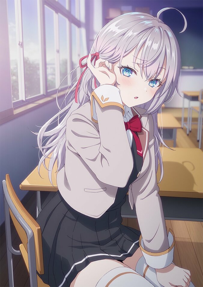 アニメ「時々ボソッとロシア語でデレる隣のアーリャさん」ティザービジュアル