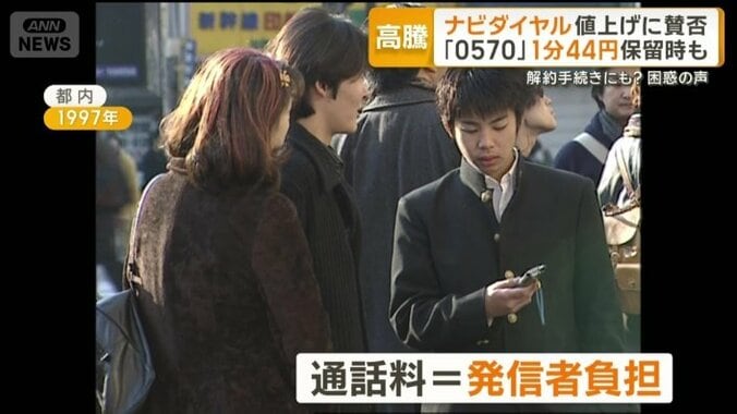 通話料を発信者が負担する仕組み