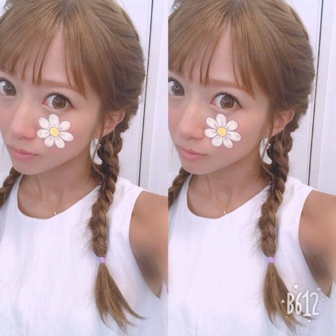 「久しぶりにエクステ付けて」辻希美、キュートな三つ編みショットを披露 1枚目