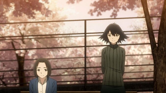 アニメ「イエスタデイをうたって」第2話、桜と空の背景作画に「心を奪われました」と反響 1枚目