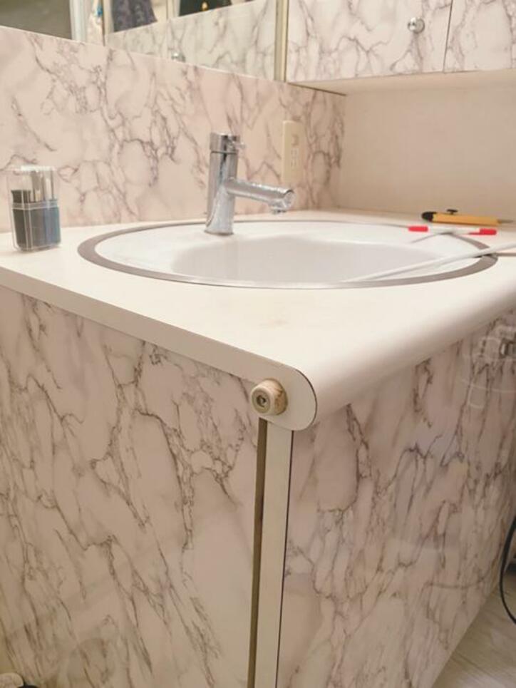  川崎麻世、DIYした自宅の洗面台を公開し「流石です」「すごくいい感じ」の声 