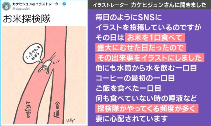 投稿主への取材