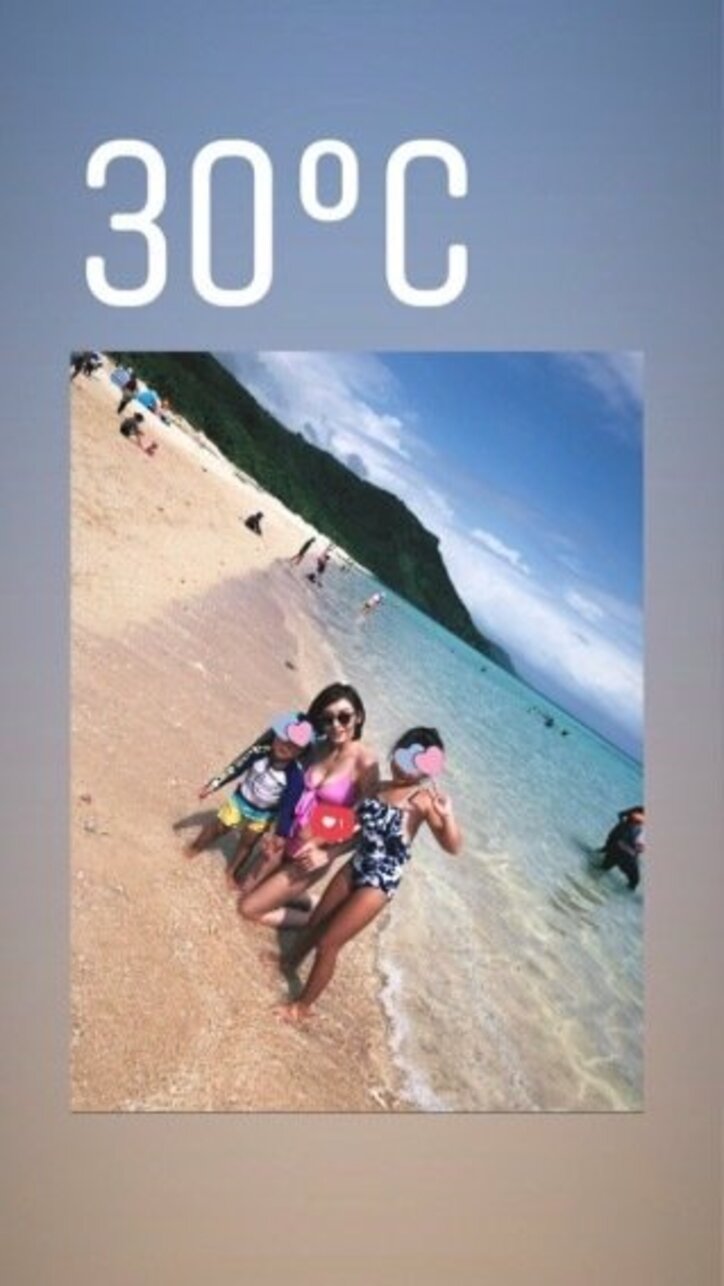 加護亜依、宮古島での水着ショットを公開「海がすごく綺麗！」