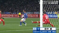 「持ってる男」田中碧、北朝鮮戦で値千金の決勝ゴールを決めた瞬間！ 右足一閃で殊勲の日本代表MFは「優しいパスを決めるだけでした」