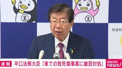 平口法務大臣「危険悪質な運転による死傷事犯の抑止に資する」改正自動車運転処罰法が施行 