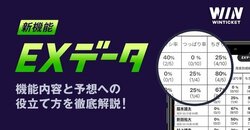 予想＆投票サービス・WINTICKET、新出走表データ「EXデータ」提供開始 業界初の11種の要素
