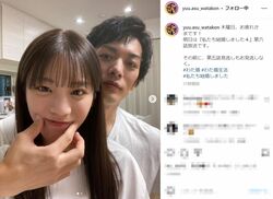 貴島明日香のお口をぷにゅっ！久保田悠来とのキュートな2ショットに「お似合いすぎててニヤニヤ」と反響