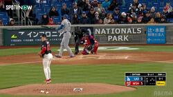 あわや直撃も…大谷翔平、相手捕手に“神対応” 打席で見せた振る舞いに実況感嘆「やさしい男」「紳士」