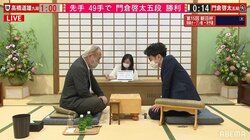 門倉啓太五段、高橋道雄九段に49手での短手数で勝利 一次予選決勝進出／将棋・朝日杯