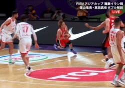 “まさかの顔面強打”が痛々しい…バスケ日本代表選手にアクシデント！「広告部分のモップが足りなかった？」解説者も絶叫