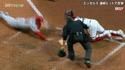 大谷翔平もベンチで大はしゃぎ！同僚ドゥルーリーの“神の手”スライディングが絶品「これはうまい」