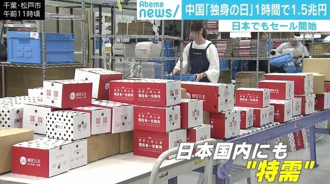 中国“独身の日セール”開始1時間で1.5兆円！ 日本特需企業を取材「矯正下着が売れ筋」 3枚目