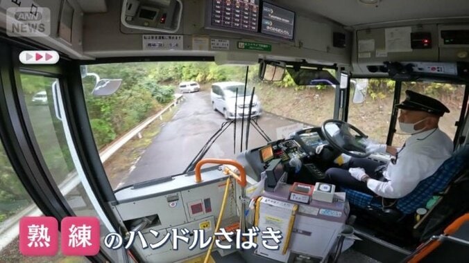 熟練の巧みなハンドルさばき