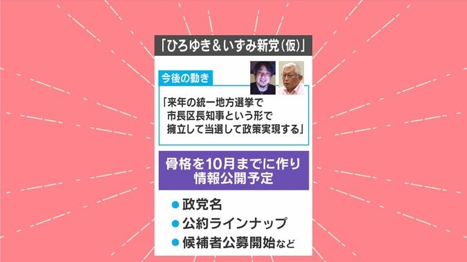 「ひろゆき＆いずみ新党（仮）」