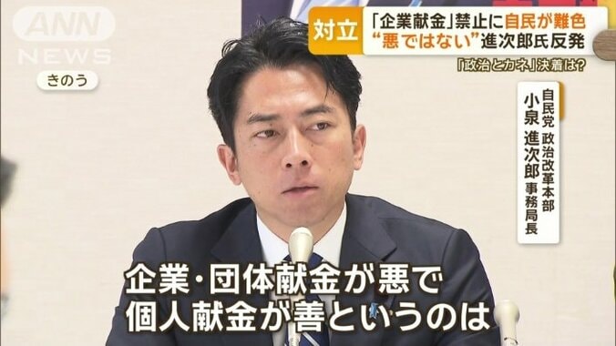 自民党　政治改革本部　小泉進次郎事務局長