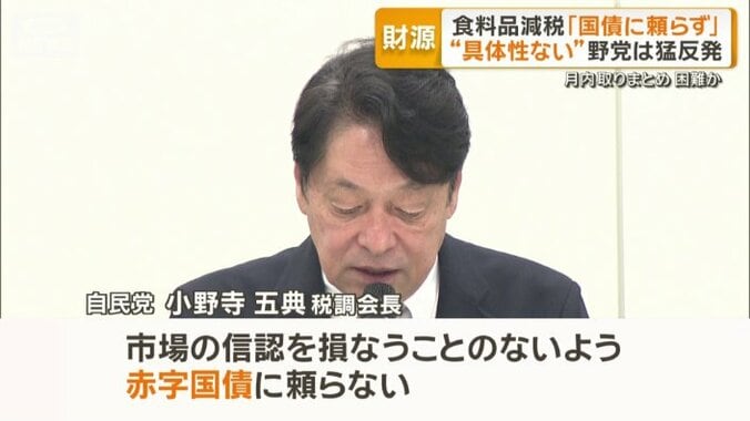 財源確保の具体的内容なし