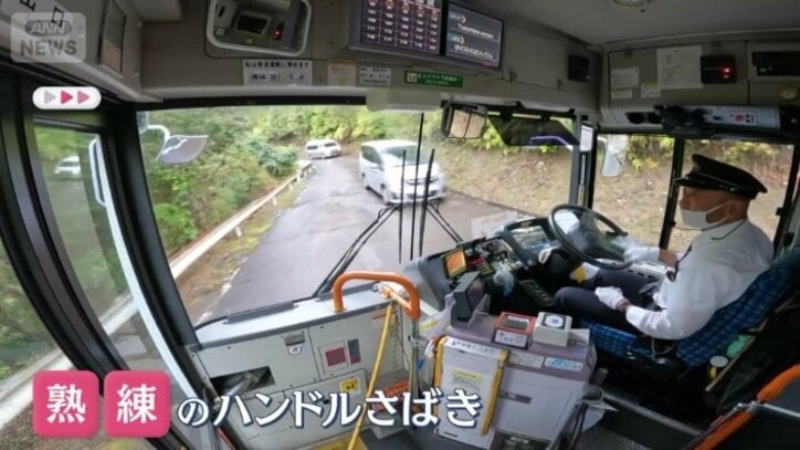 熟練の巧みなハンドルさばき