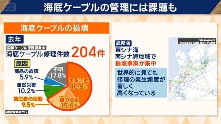  損壊の約6割が人為的な活動によるものだが