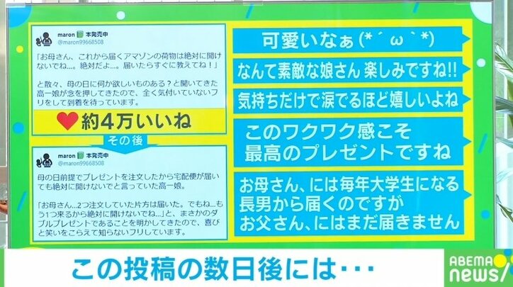 内緒で母の日のプレゼントを用意するはずが… バレバレな行動に母「喜びと笑いを堪えて知らないフリ」