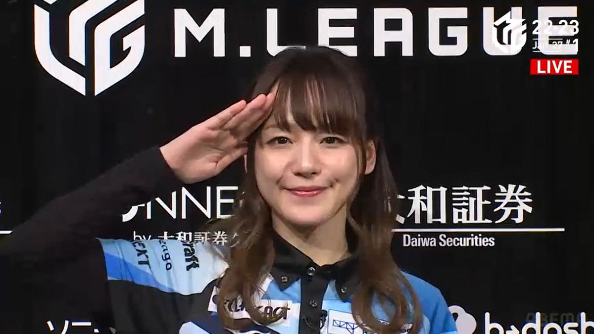 勝利の女神に好かれた美女雀士 瑞原明奈、本人もびっくりの逆転トップ