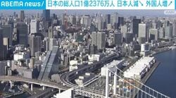 日本の総人口1億2376万人 日本人減、外国人増