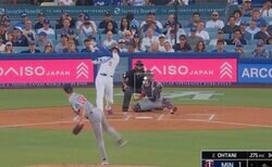 なんだこれは…？ 大谷翔平、爆速弾丸ライナーで“異常な音”「爆発した？」「めっちゃビックリ」とんでもない打球音が響き渡る… ファン騒然