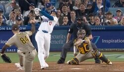 大谷翔平、“幻の54号”は「火花散った？」 一瞬でフェンス直撃… 188キロ爆速ライナーが「意味わからない打球」