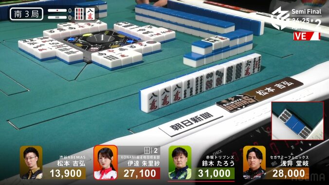 松本吉弘の手牌