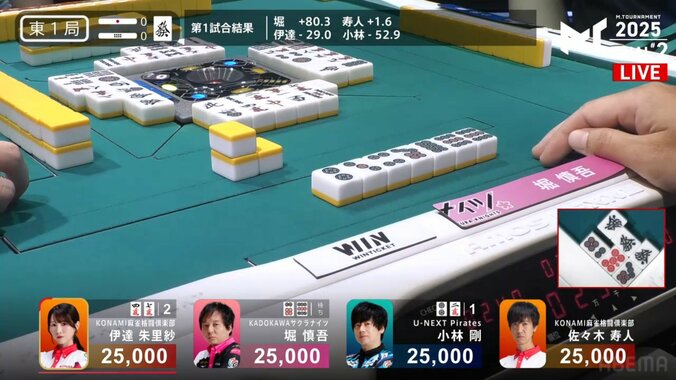 「全ては堀のため」流れるように跳満をアガる堀慎吾