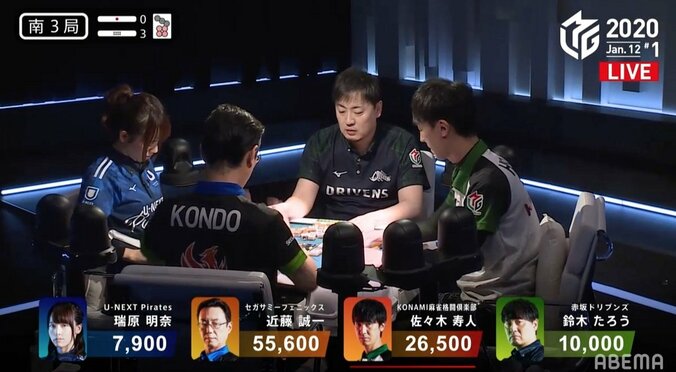 超乱打戦で点棒もぐちゃぐちゃに 両替に困る美女雀士に「かわいい！」の声／麻雀・Mリーグ 2枚目