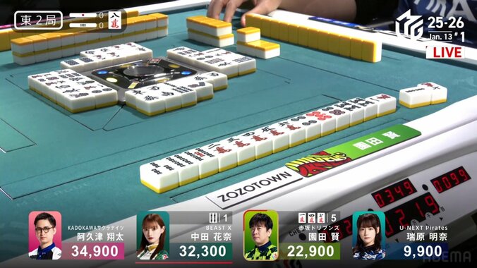 これがアガリだ！見た目に気持ちいい園田の“くるりんツモ”