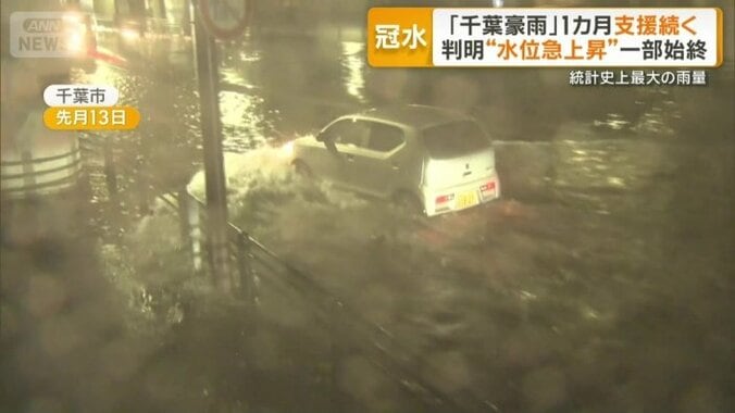 至る所で発生した冠水