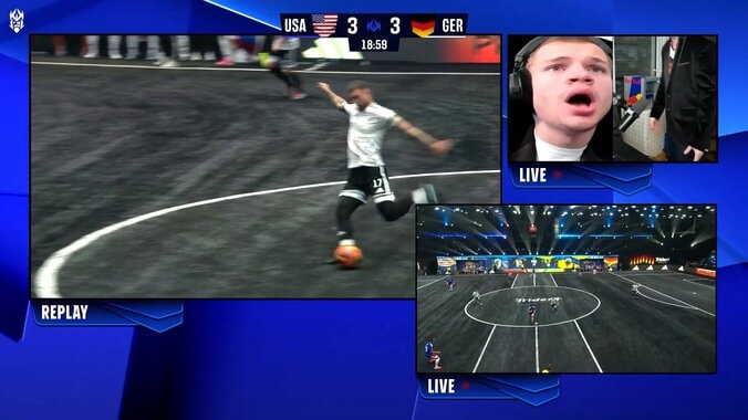 左足を振り抜くブルム