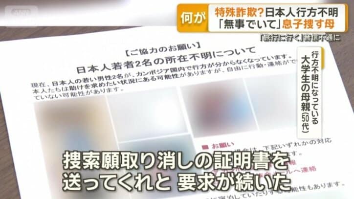 「カンボジアの会社で働いている」と説明