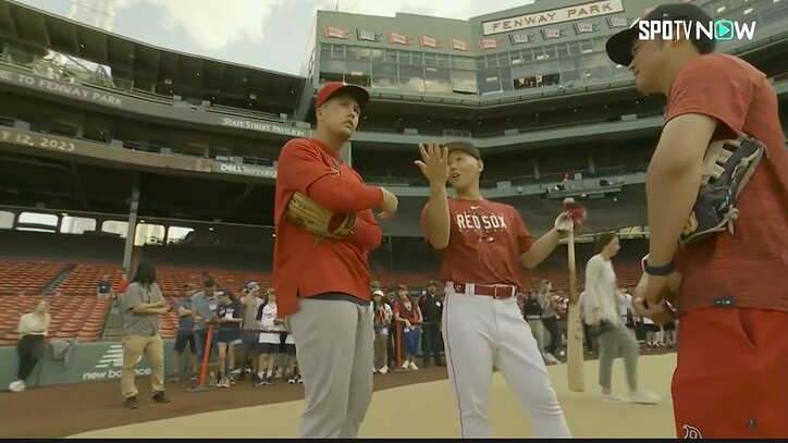 世界王者に輝いた侍ジャパン吉田正尚とヌートバー感動の再会に視聴者ほっこり「たっちゃんとヨシダさんの再会シーンは熱い」