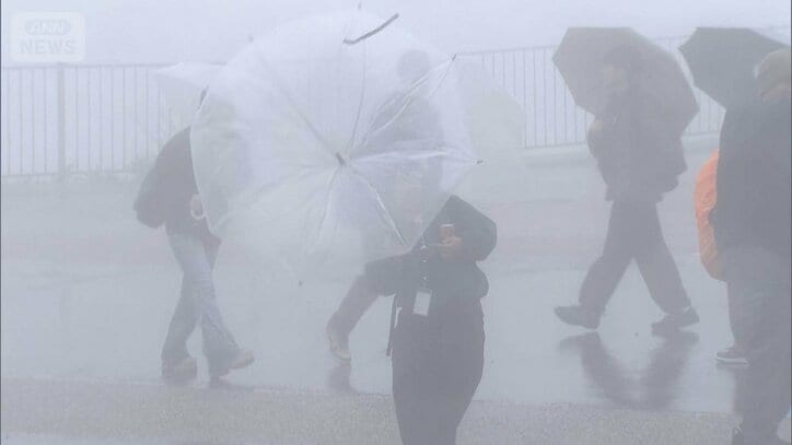 土砂崩れや冠水 局地的な大雨で各地に被害 箱根も悪天候、記念写真ままならず