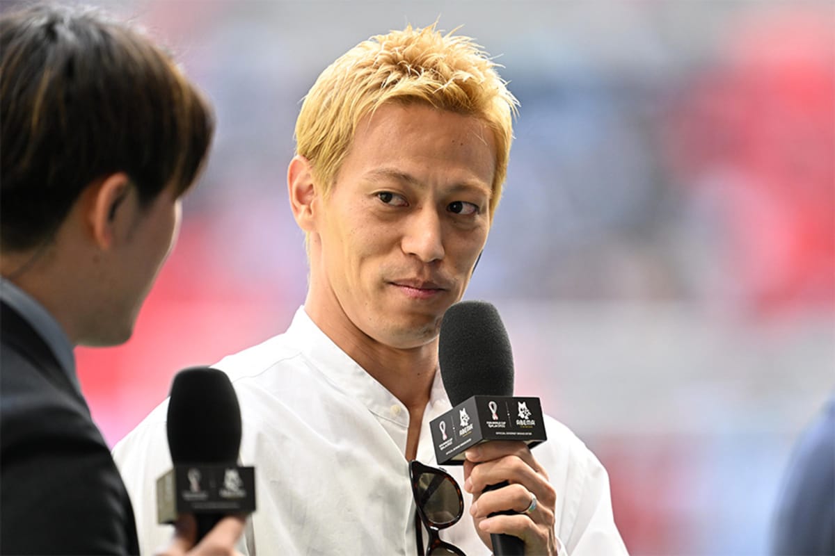 W杯 本田圭佑へ一問一答 最高のファン 日本を今大会ベストサポーターに選出 1番上手い選手 と名前を挙げたのは Football Zone Fifa ワールドカップ 22 完全ガイド By Abema