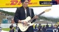「まさか国歌演奏するとは」大物ギタリスト、“異色の生演奏”に反響 サーキットに轟くロックサウンドに驚きの声