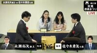 永瀬叡王 対 佐々木七段