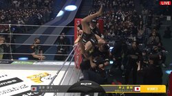 【画像】あわやリング下に転落…“やんちゃすぎた”勝利の舞