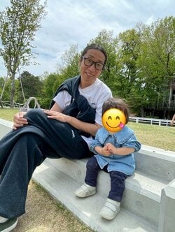 ゆってぃ、娘との親子ショット公開「娘前に乗せてチャリ漕ぐ時間がとても好き」