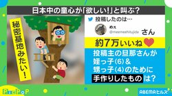秘密基地みたい！日本中の童心が「欲しい」と大騒ぎ 夫のDIY作品に絶賛の嵐