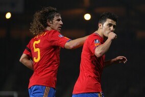 「オーラがえぐい」プジョルとビジャ、レジェンド２人のドイツ戦観戦にファン歓喜！「相変わらずかっこいい」【W杯】