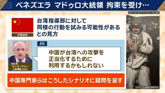 米のベネズエラ攻撃　中国への影響は