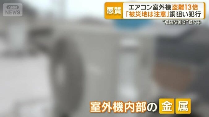 室外機内部の金属